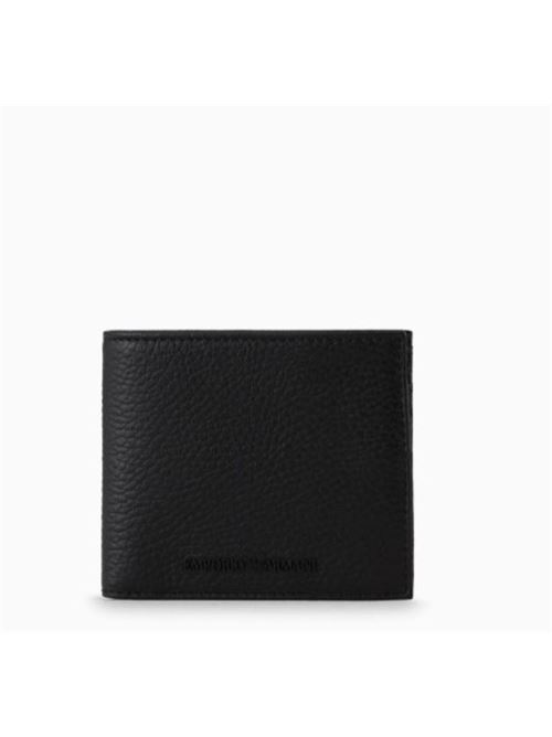 Tumbled leather wallet Emporio Armani | Y4R167 Y068E.80001